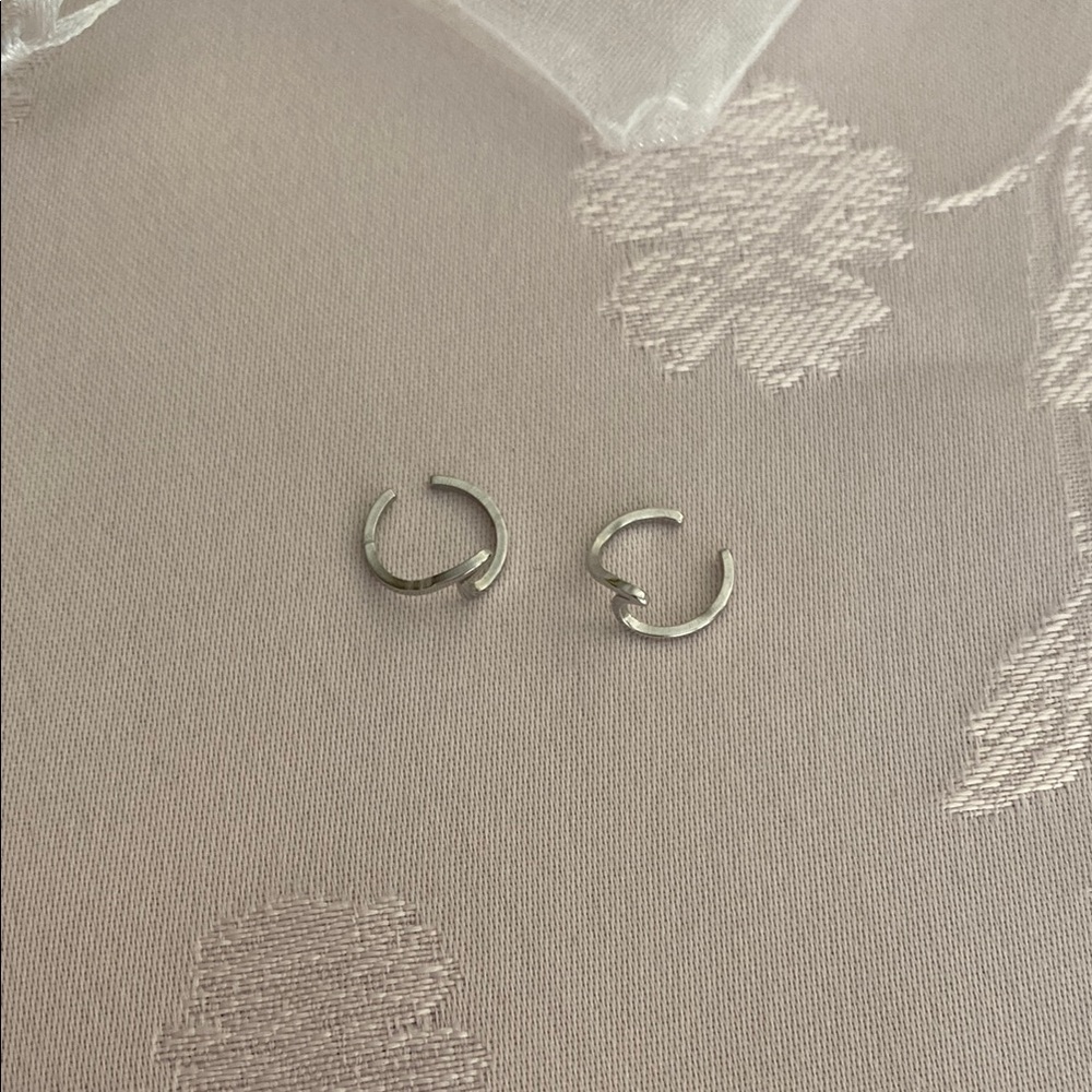 Pair of Silver Ear Cuffs - Picture 2 of 7